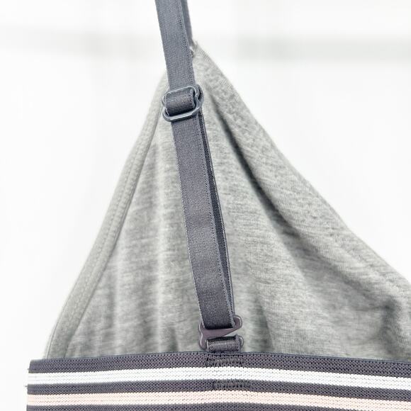 Marine‎ Layer Womens Soft Lounge Rose Striped Bralette Bra Size XS Heather Gray - Picture 4 of 6